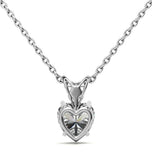 Heart Cut Moissanite Solitaire Pendant For Women