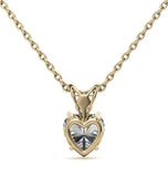 Heart Cut Moissanite Solitaire Pendant For Women