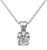 Moissanite Diamond Round Cut Solitaire Pendant For Her