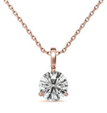 Moissanite Diamond Solitaire Round Cut Pendant