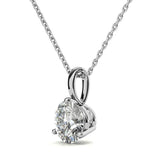 Moissanite Diamond Solitaire Round Cut Pendant