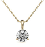 Moissanite Diamond Solitaire Round Cut Pendant