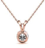 Round Brilliant Cut Moissanite Diamond Pendant