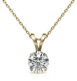 Round Brilliant Cut Moissanite Diamond Pendant