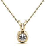 Round Brilliant Cut Moissanite Diamond Pendant