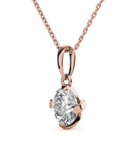 Round Cut Solitaire VVS1 Moissanite Pendant