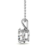 Oval Cut Basket Prong Moissanite Solitaire Pendant