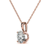 Solitaire Moissanite Diamond Round Cut Pendant