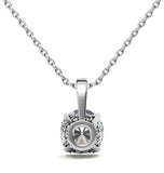 Solitaire Moissanite Diamond Round Cut Pendant