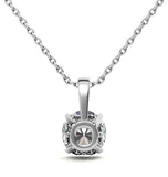 Moissanite Diamond Round Cut Solitaire Pendant