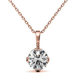 Round Cut VVS1 Moissanite Solitaire Pendant