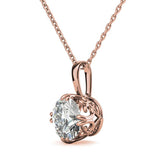 Round Cut VVS1 Moissanite Solitaire Pendant