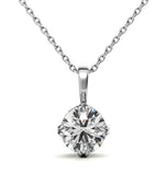 Round Cut VVS1 Moissanite Solitaire Pendant