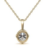 Round Cut VVS1 Moissanite Solitaire Pendant