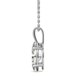 Marquise Cut Moissanite Basket Prong Pendant