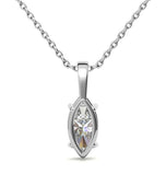 Marquise Cut Moissanite Basket Prong Pendant