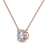 Round Brilliant Cut Moissanite Solitaire Pendant