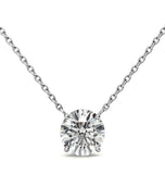 Round Brilliant Cut Moissanite Solitaire Pendant