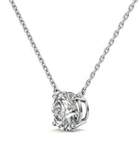 Round Brilliant Cut Moissanite Solitaire Pendant