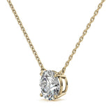 Round Brilliant Cut Moissanite Solitaire Pendant