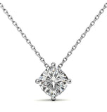 Cushion Cut Moissanite Solitaire Pendant