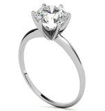 Round Cut Moissanite Solitaire Engagement Ring