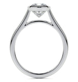 Cushion Cut Moissanite Solitaire Wedding Ring