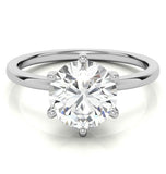 Moissanite Diamond Solitaire Engagement Ring