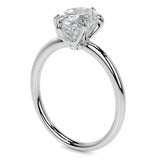 Pear Cut Moissanite Solitaire Wedding Statement Ring