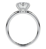 Pear Cut Moissanite Solitaire Wedding Statement Ring