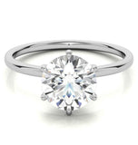 VVS1 Moissanite Solitaire Engagement Ring