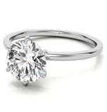 VVS1 Moissanite Solitaire Engagement Ring