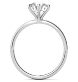 VVS1 Moissanite Solitaire Engagement Ring