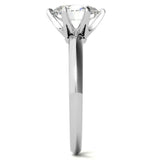 Oval Cut Moissanite Knife Edge Shank Solitaire Wedding Ring