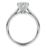 Oval Cut Solitaire Moissanite Engagement Ring