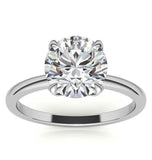 Moissanite VVS1 Round Cut Solitaire Promise Ring