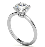 Moissanite VVS1 Round Cut Solitaire Promise Ring