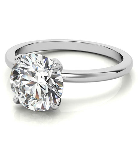 Moissanite VVS1 Round Cut Solitaire Promise Ring