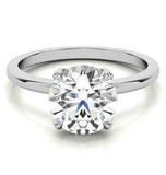 Moissanite VVS1 Round Cut Solitaire Promise Ring