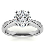 Round Cut Moissanite Solitaire Promise Ring