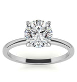 Solitaire Moissanite Diamond Round Cut Ring