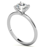 Solitaire Moissanite Diamond Round Cut Ring