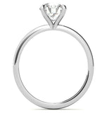 Solitaire Moissanite Diamond Round Cut Ring