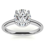 Round Brilliant Cut Moissanite Engagement Ring