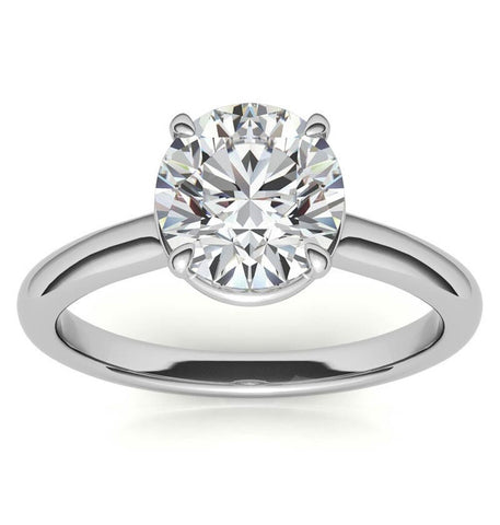 Round Brilliant Cut Moissanite Engagement Ring