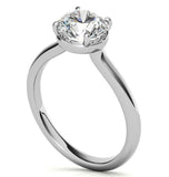 Round Brilliant Cut Moissanite Engagement Ring