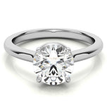 Round Brilliant Cut Moissanite Engagement Ring