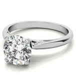 Round Brilliant Cut Moissanite Engagement Ring