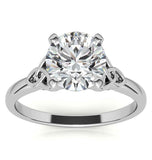 Love Knot Moissanite Solitaire Engagement Ring