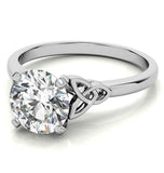 Love Knot Moissanite Solitaire Engagement Ring